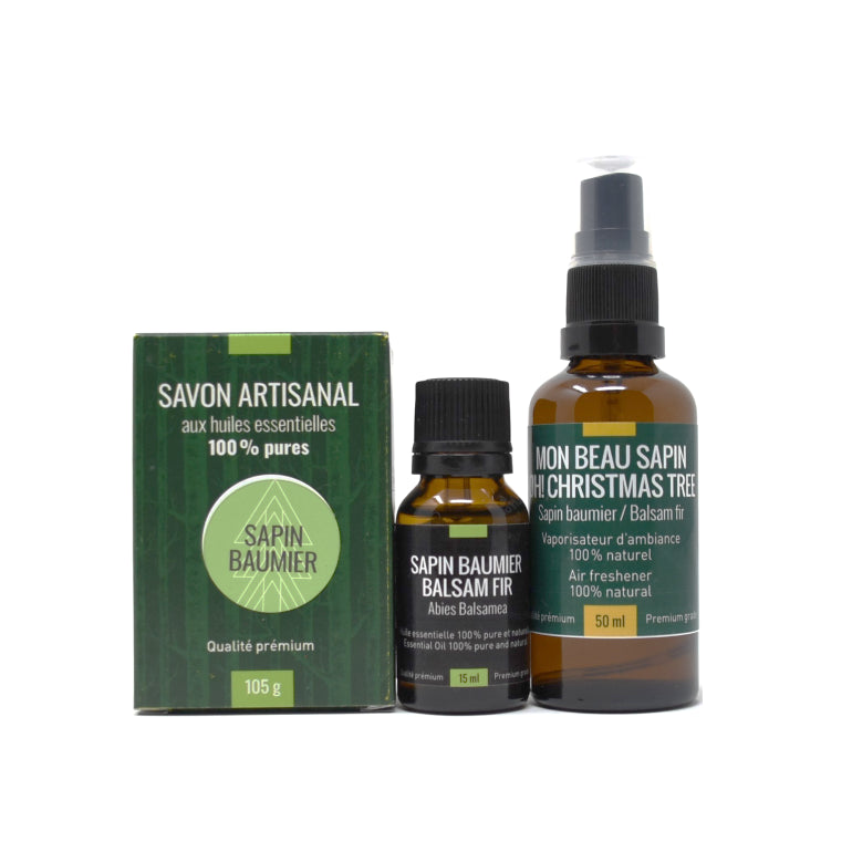 Balsam Fir Scent Trio β Soap, Essential Oil & Spray