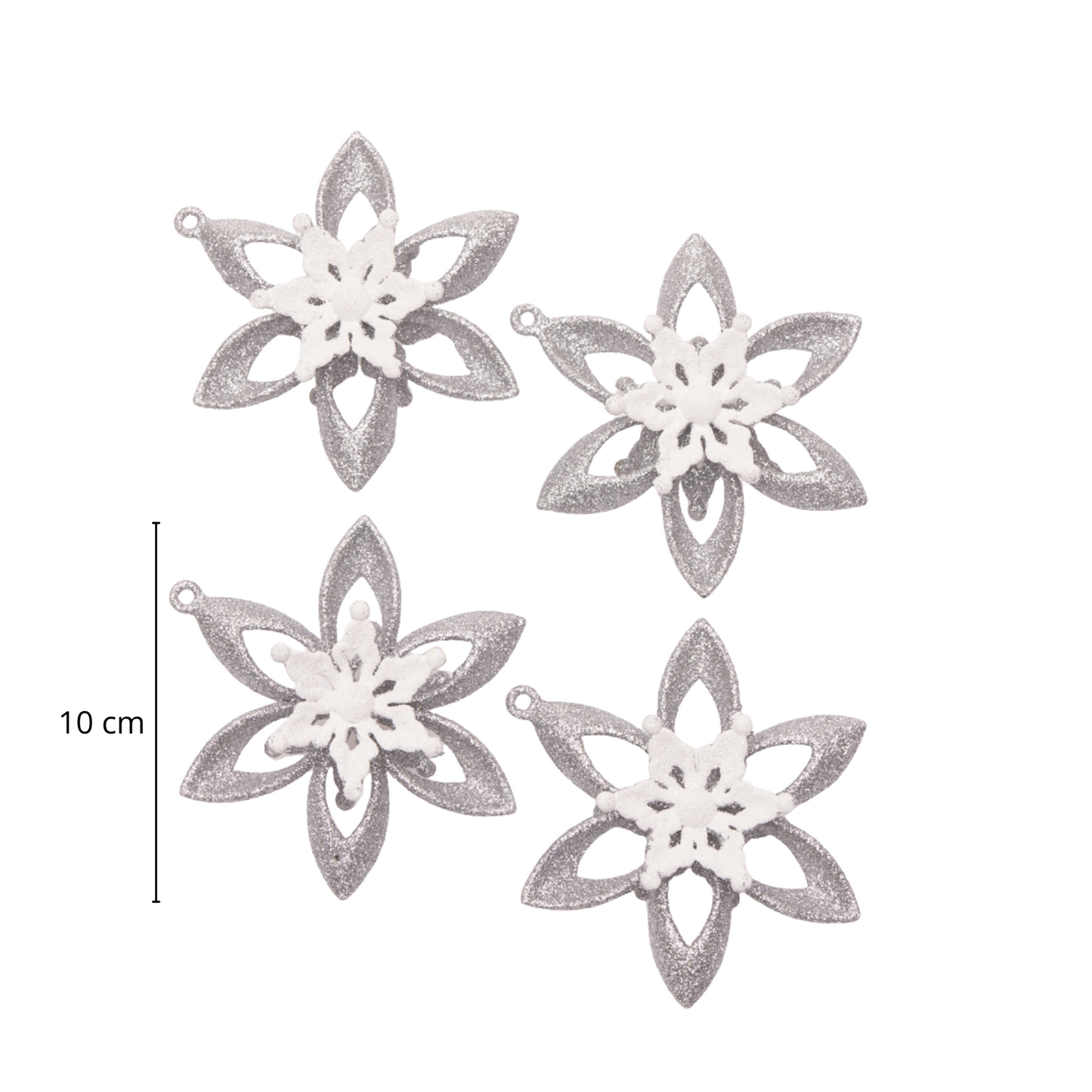 Hanging Star Ornament – Glitter, 10cm