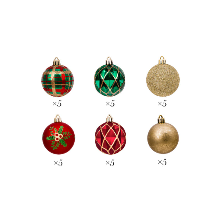 Christmas Tree Ornaments – Shatterproof, 60mm