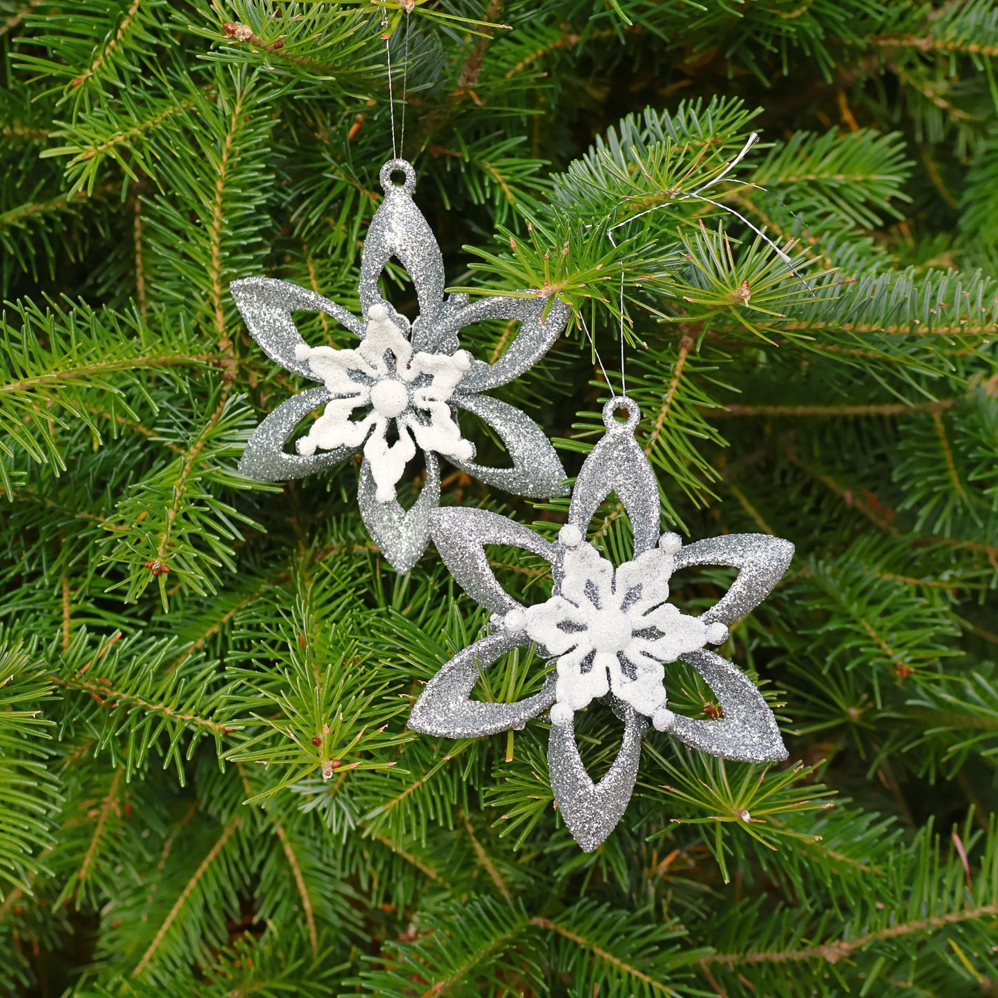 Hanging Star Ornament – Glitter, 10cm