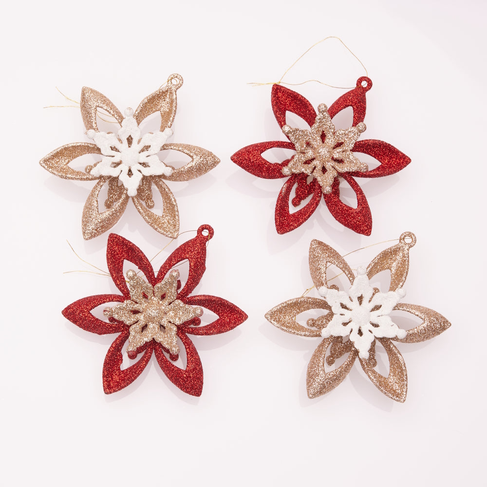 Hanging Star Ornament – Glitter, 10cm