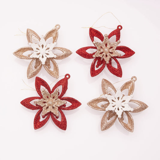 Hanging Star Ornament – Glitter, 10cm